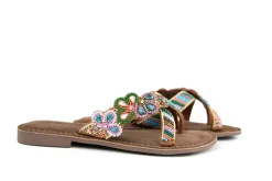Slippers | Sandalen En Slippers^Lazamani Slipper Beads Flower Multi
