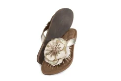 Sandalen En Slippers^Lazamani Slipper Flower Goud Metallic