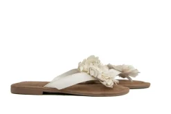 Slippers | Sandalen En Slippers^Lazamani Slipper Flower Offwhite