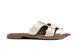 Slippers | Sandalen En Slippers^Lazamani Slipper Goud Vlecht