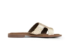 Slippers | Sandalen En Slippers^Lazamani Slipper Goud Vlecht