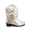Laarzen^Lazamani Western Boot Metallic Gold