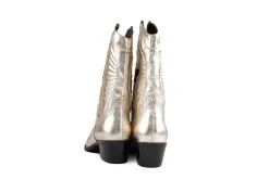 Laarzen^Lazamani Western Boot Metallic Gold