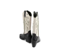 Laarzen^Lazamani Western Boots Offwhite Black