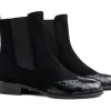 Chelsea Boots^Lilian Chelsea Nero Camoscio Cocco