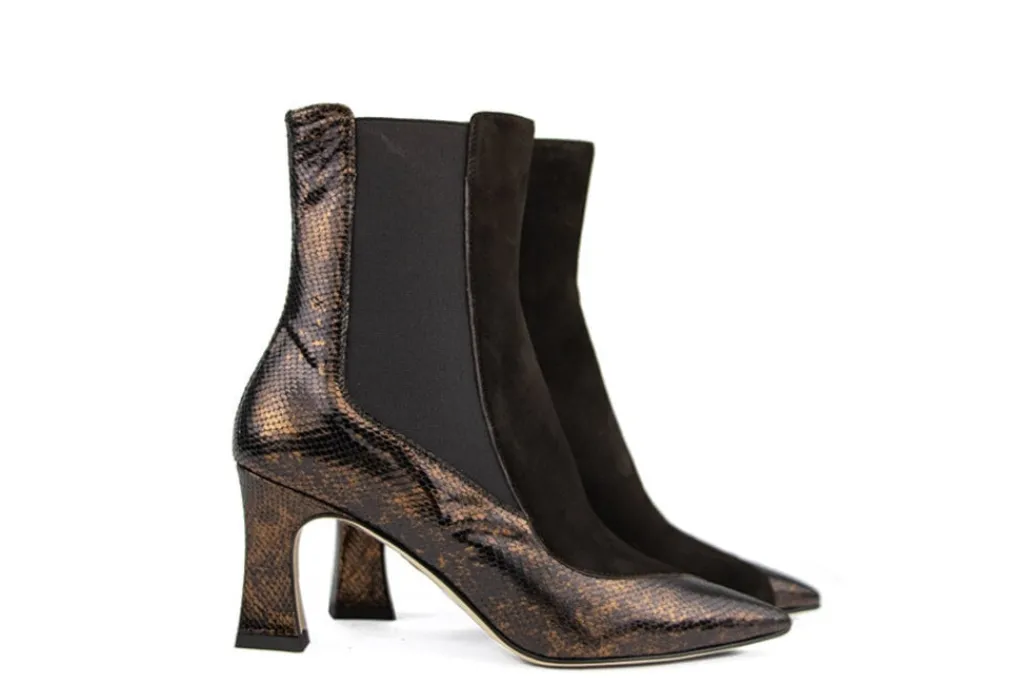 Enkellaarzen^Lilian Enkellaars Maltinto Vintage Bronze