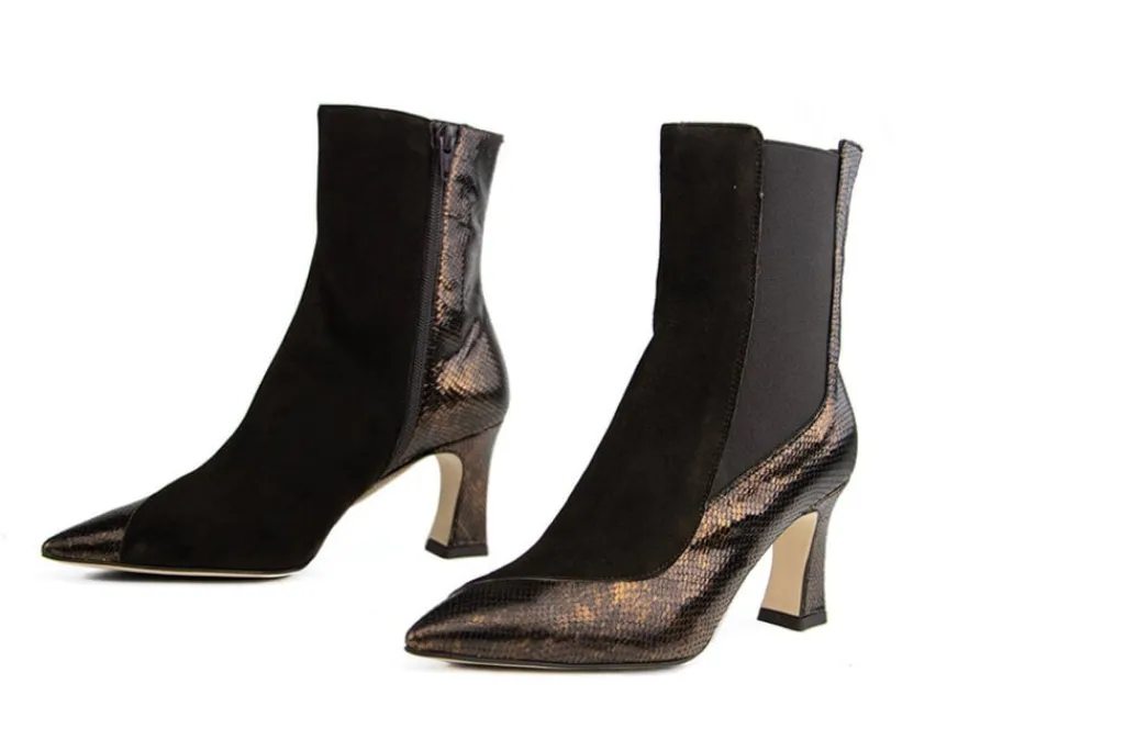 Enkellaarzen^Lilian Enkellaars Maltinto Vintage Bronze