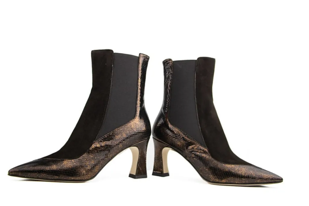 Enkellaarzen^Lilian Enkellaars Maltinto Vintage Bronze