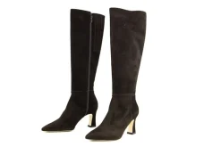 Laarzen^Lilian Laars Donkerbruin Suede