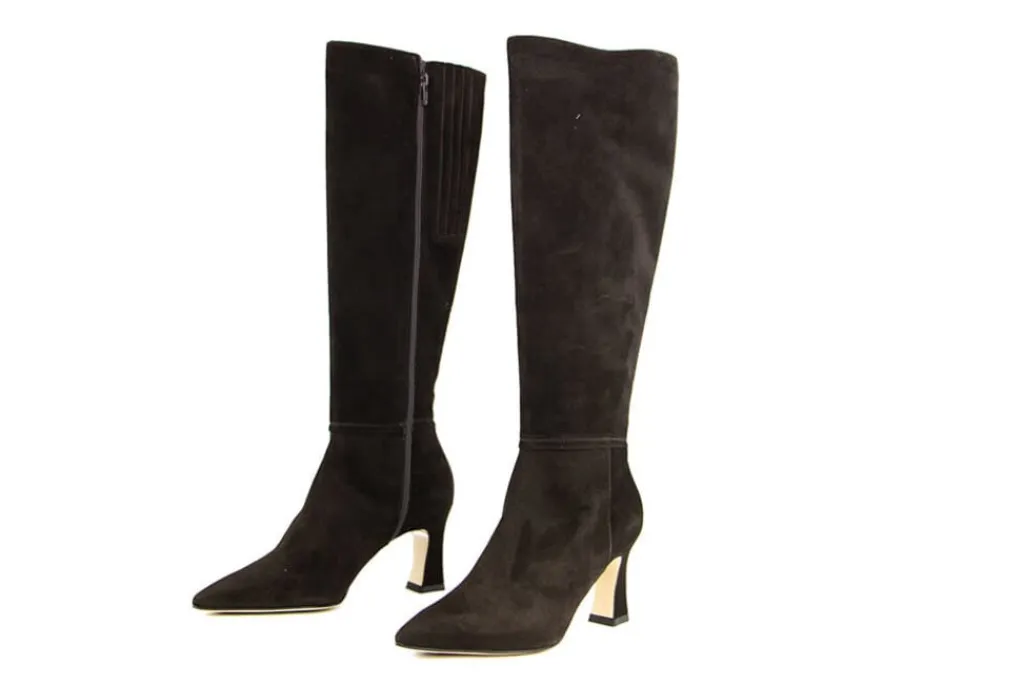 Laarzen^Lilian Laars Donkerbruin Suede