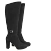 Laarzen^Lilian Laars Plateau Black Suede