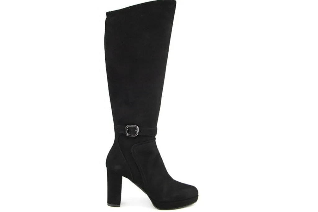 Laarzen^Lilian Laars Plateau Black Suede