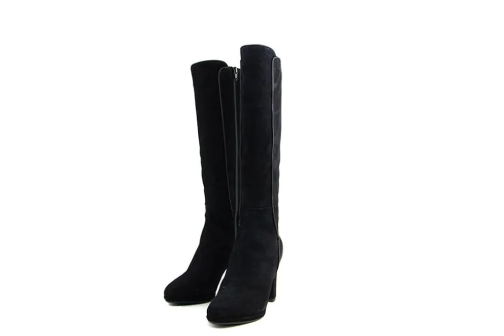 Laarzen^Lilian Laars Plateau Nero Camoscio