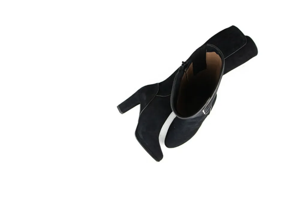 Laarzen^Lilian Laars Plateau Nero Camoscio