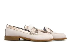 Instappers | Loafers / Instappers^Lilian Loafers Beige Goud Combi