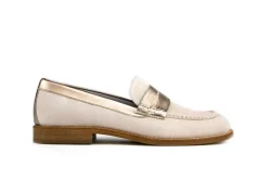 Instappers | Loafers / Instappers^Lilian Loafers Beige Goud Combi