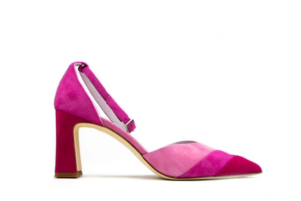Pumps^Lilian Pump Fuchsia Suede Combi