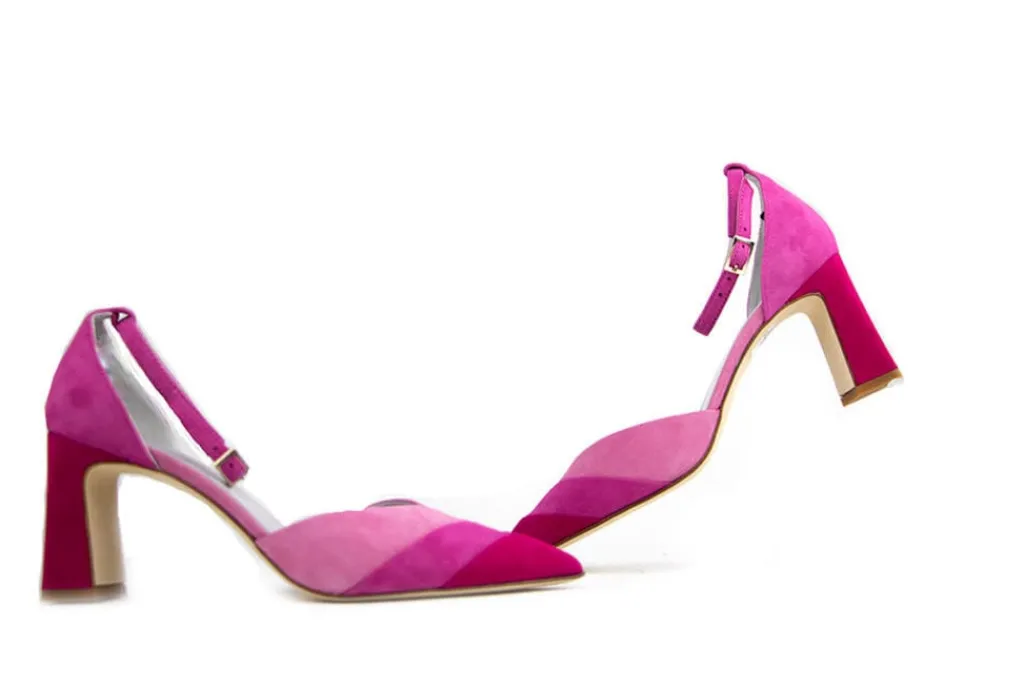 Pumps^Lilian Pump Fuchsia Suede Combi
