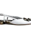 Pumps^Lilian Slingback White Pittone Roccia