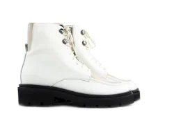 Veterboots En Bikerboots^Lilian Veterboots Beige Leer