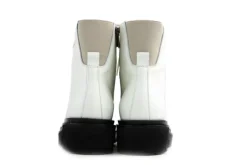 Veterboots En Bikerboots^Lilian Veterboots Beige Leer
