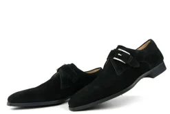 Nette Schoenen | Gespschoenen^Magnanni Crosta Zwart Suede