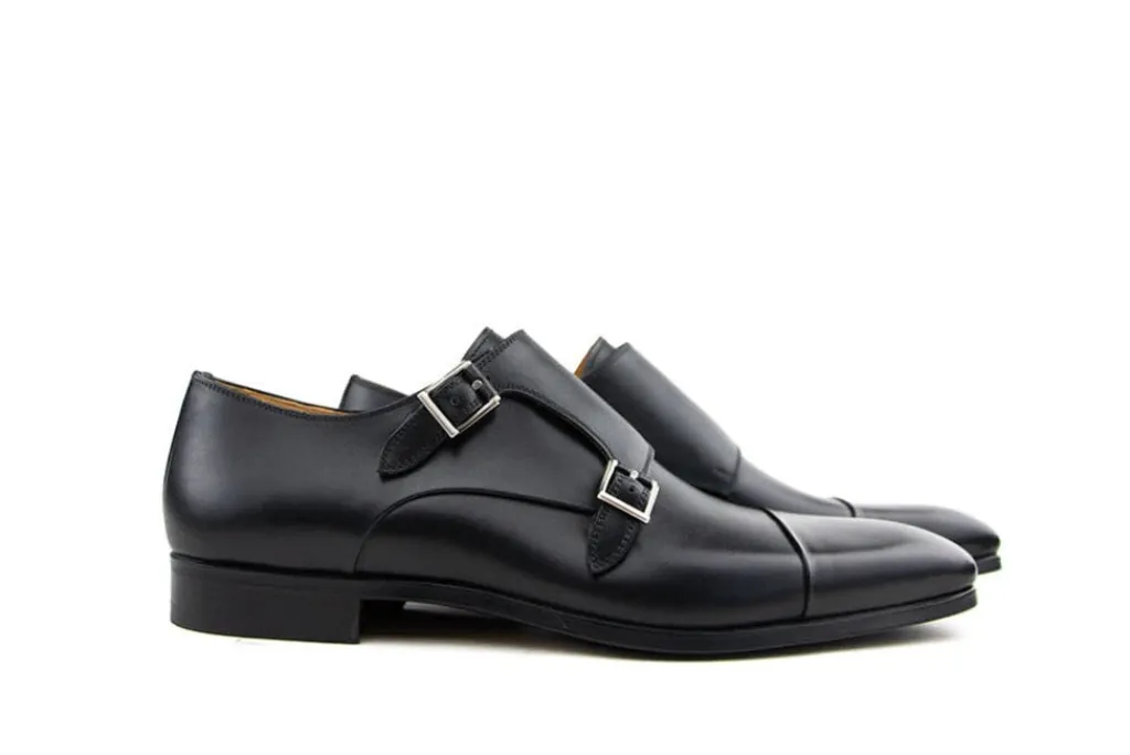 Gespschoenen | Nette Schoenen^Magnanni Gesp Garrett Black Negro Wind