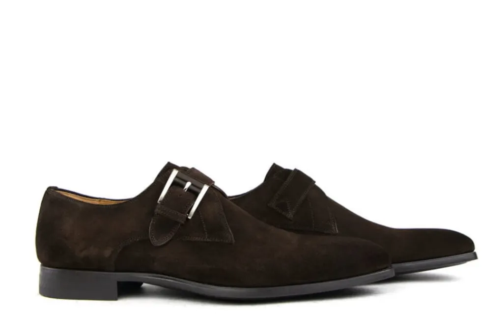 Gespschoenen | Nette Schoenen^Magnanni Gesp Schoen Crostidifu Bruin Suede