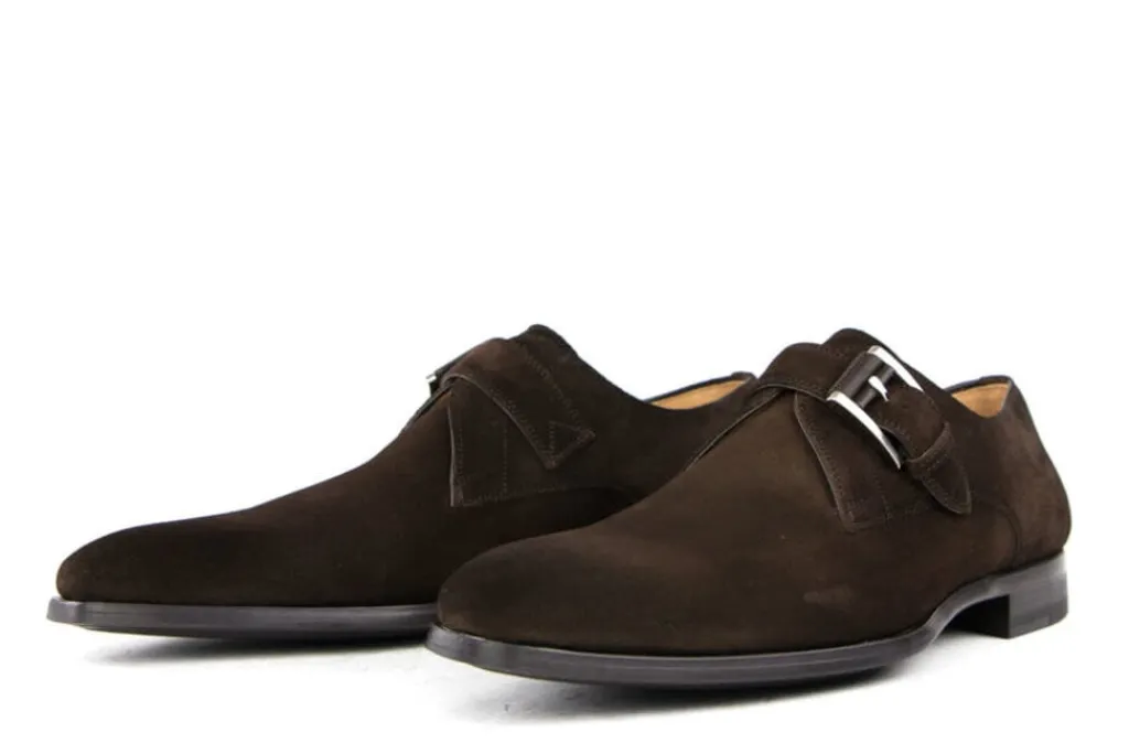 Gespschoenen | Nette Schoenen^Magnanni Gesp Schoen Crostidifu Bruin Suede