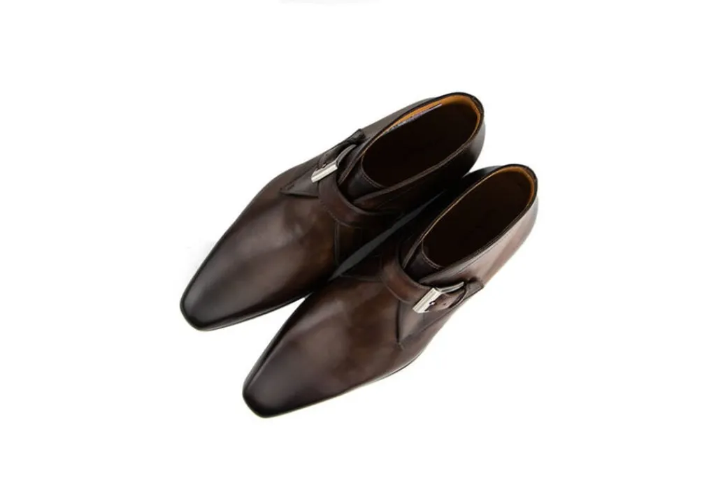 Gespschoenen | Nette Schoenen^Magnanni Hoge Gesp Tabaco Wind