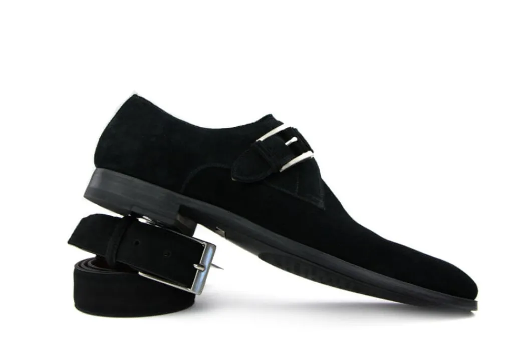 Riemen | Herenaccessoires^Magnanni Riem Crosta Black Negro