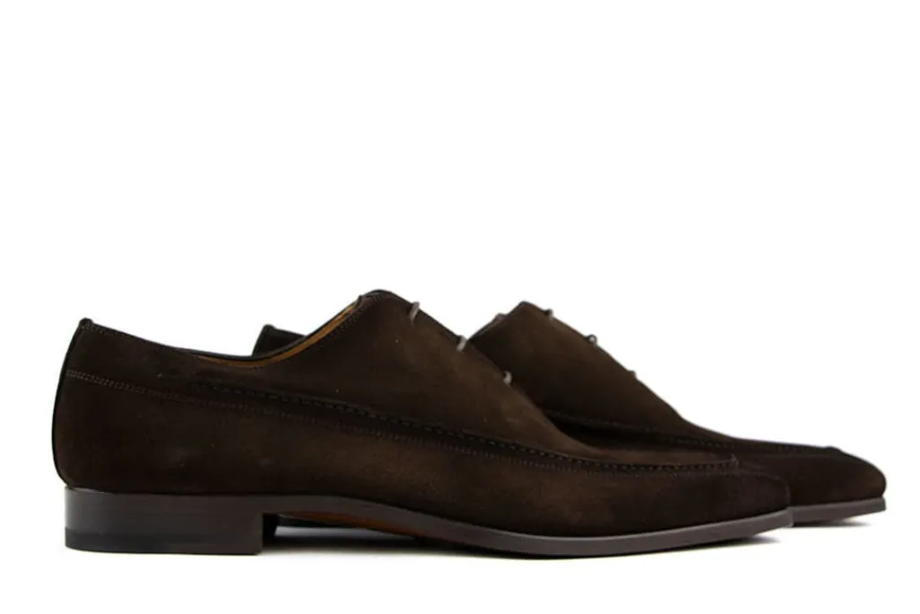 Veterschoenen | Nette Schoenen^Magnanni Veterschoen Andreo Bruin Suede