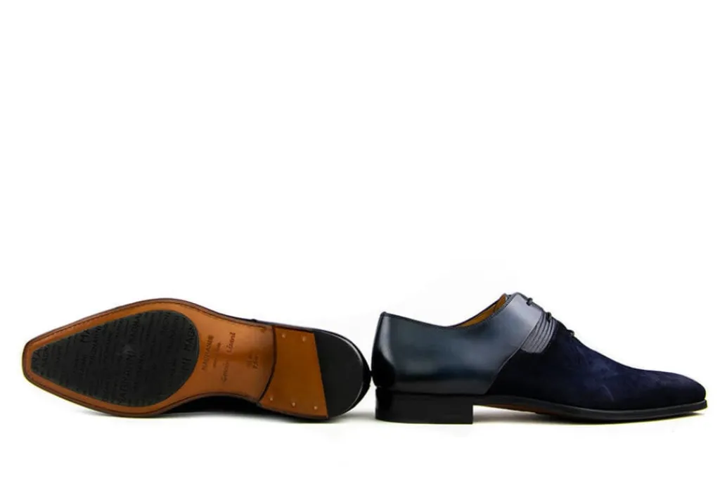 Veterschoenen | Nette Schoenen^Magnanni Veterschoen Tejullington Donkerblauw