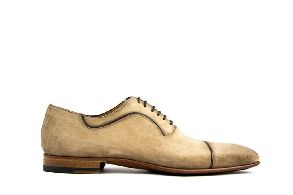 Veterschoenen | Nette Schoenen^Magnanni Veterschoenen Taupe Antidifu Becerrito Marron