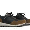Veterschoenen^Mephisto Bradley Zwart Bruin Combi