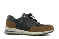 Veterschoenen^Mephisto Bradley Zwart Bruin Combi