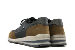 Veterschoenen^Mephisto Bradley Zwart Bruin Combi