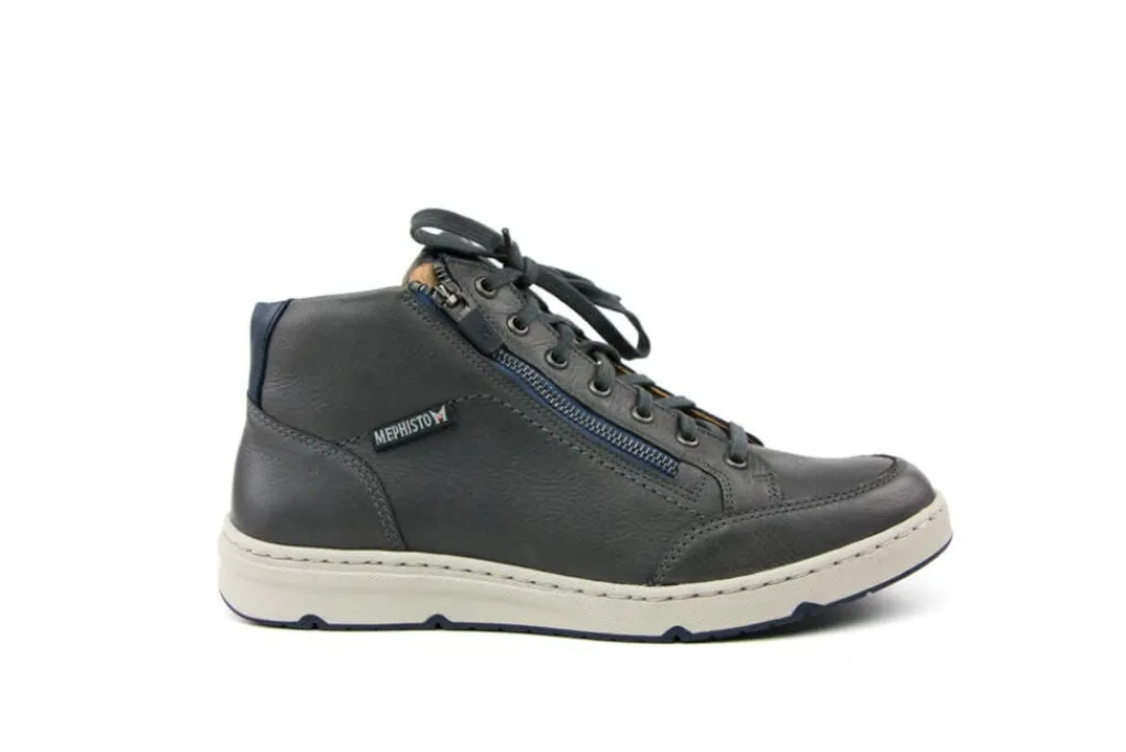 Veterschoenen^Mephisto Hoge Veterschoen Jules Nevada Grijs