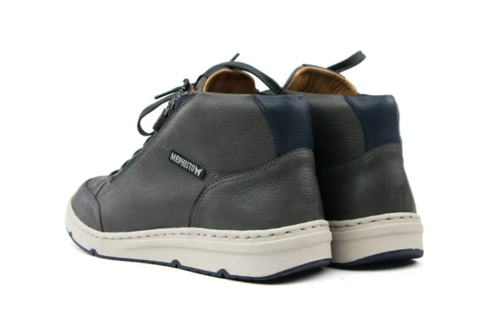 Veterschoenen^Mephisto Hoge Veterschoen Jules Nevada Grijs