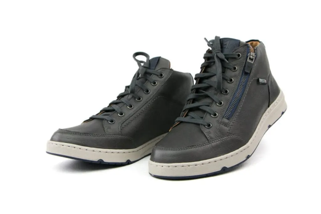 Veterschoenen^Mephisto Hoge Veterschoen Jules Nevada Grijs