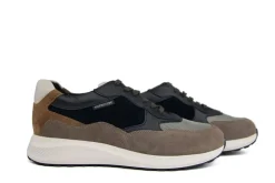 Sneakers^Mephisto Sneaker Driss Warm Grey Blue Combi