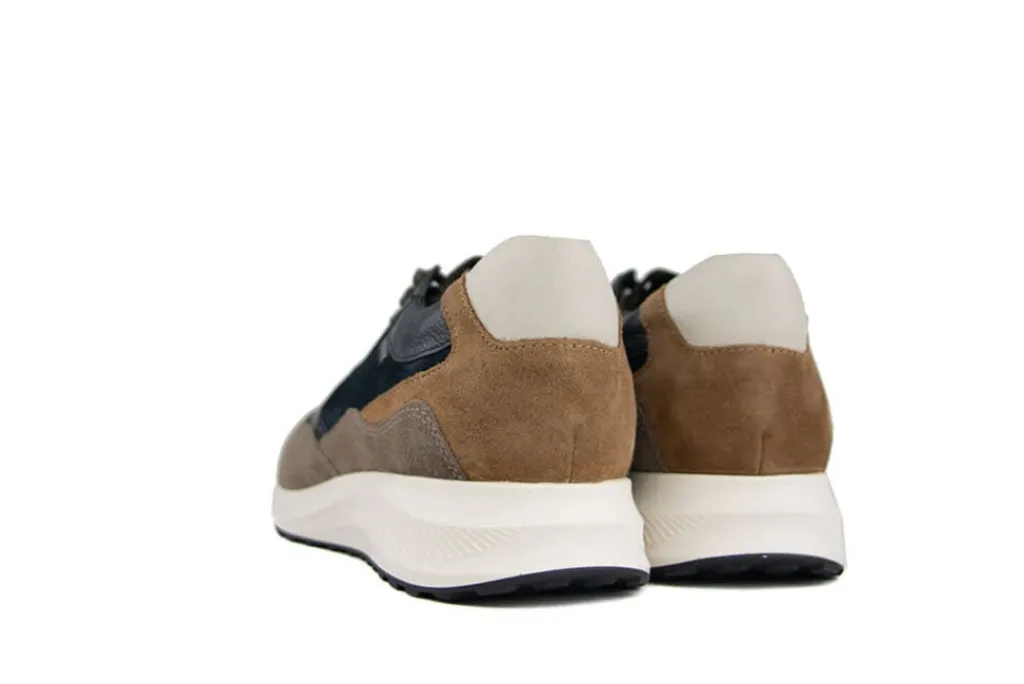 Sneakers^Mephisto Sneaker Driss Warm Grey Blue Combi