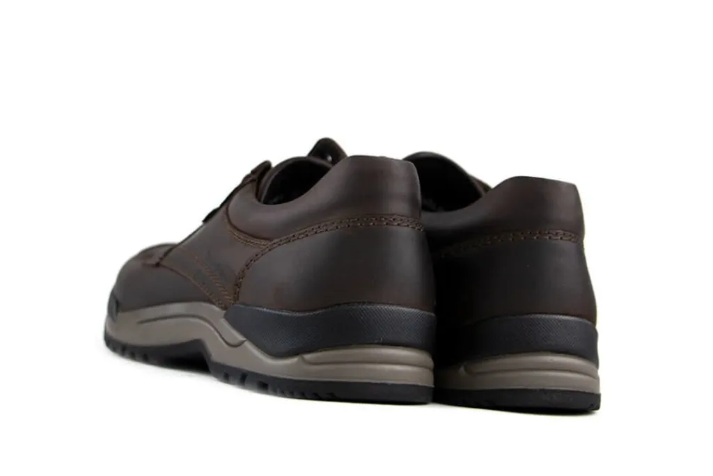 Veterschoenen^Mephisto Veterschoen Charles Donkerbruin