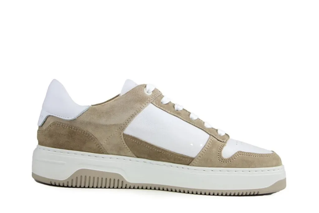 Sneakers^Nubikk Basket Court White Leather Mist