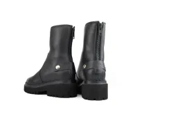 Veterboots En Bikerboots^Nubikk Biker Boots Fae Leva Fur Black Leather