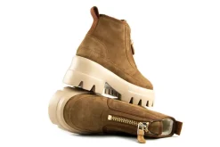 Veterboots En Bikerboots | Enkellaarzen^Nubikk Boots Flore Rock Fur Cognac Suede