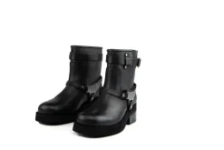 Veterboots En Bikerboots^Nubikk Eve Maryn Black Leather