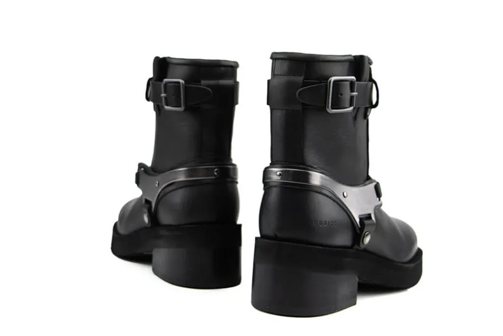 Veterboots En Bikerboots^Nubikk Eve Maryn Black Leather