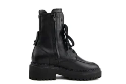 Veterboots En Bikerboots^Nubikk Fae Bobbi Black Leather
