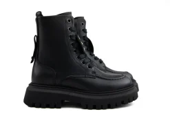 Veterboots En Bikerboots^Nubikk Fae Bobbi JR Black Leather